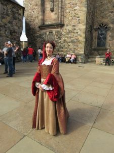 Costume designed using Renaissance portraits of the time